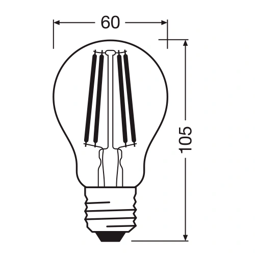 LED Spuldze E27, A60, 11W, 1521lm, 2700K, 300°