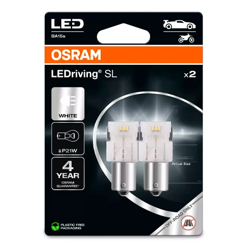 LED bulb P21W, 12V, 1W, 6000K, LEDriving SL series