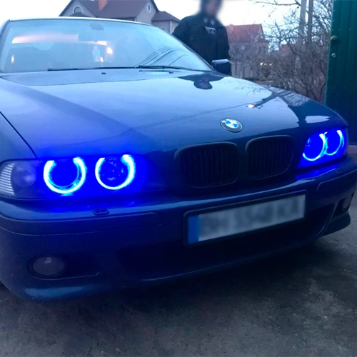 Zils LED marķieris H8 enģeļu acīm, BMW E90LCI (ar ksenona sistēmu), F02