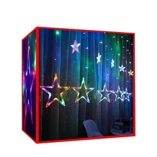 Christmas garland - curtain with stars