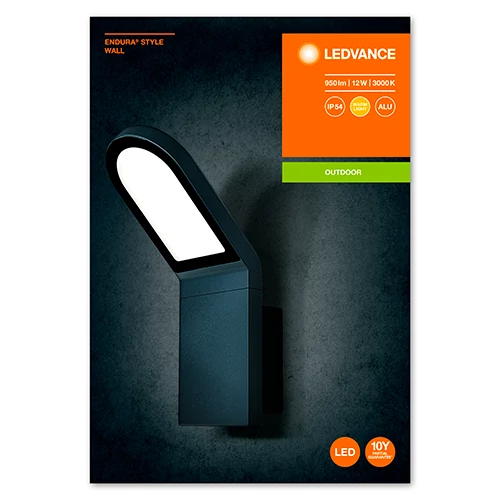 Facade luminaire 12W, 3000K, IP44 ENDURA STYLE Wall