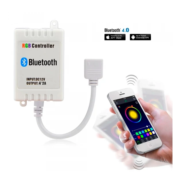 RGB Controller for LED strip with Bluetooth 12V