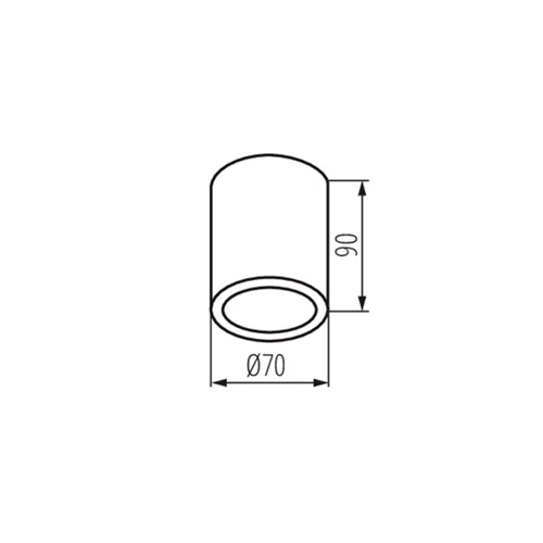 Surface-mounted light AQILO, excl. GU10, max 7W, IP65