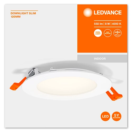 LED Iebūvējams panelis 8W 4000K DOWNLIGHT SLIM