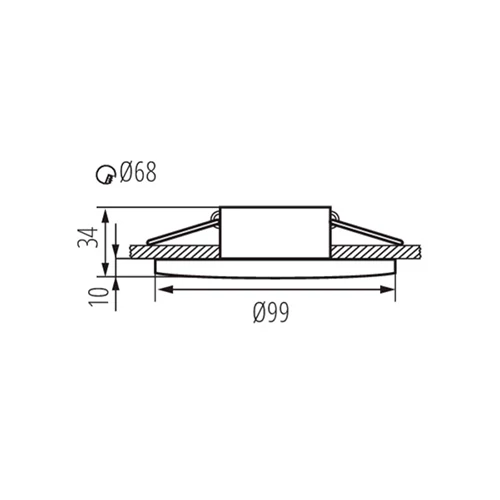 LED Recessed luminaire - fitting DROXY