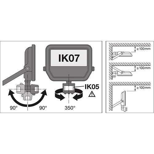 Outdoor LED floodlight with sensor FLOODLIGHT SENSOR 20W