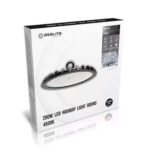 LED industriālais 200W gaismeklis UFO 20000lm, 4500K, IP65