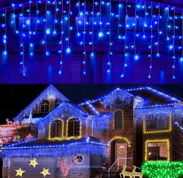 Christmas garland - icicles for facades and indoors