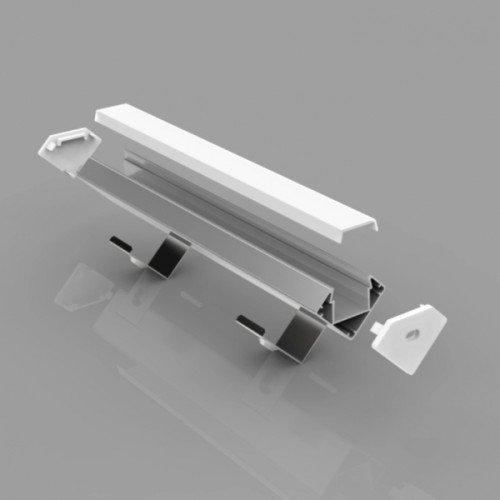 Corner anodized aluminum profile for LED strip HB-19X19
