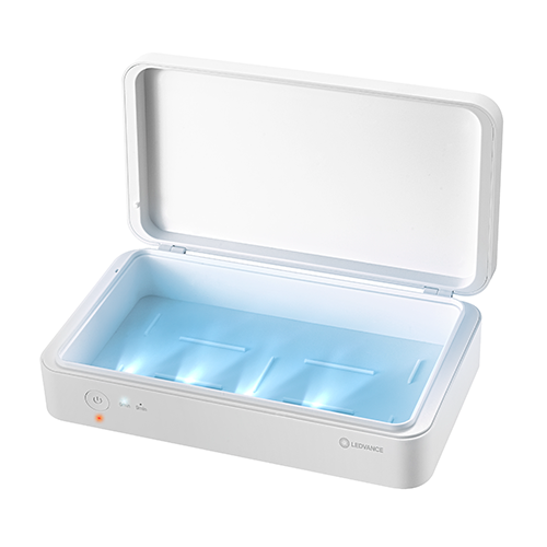 Sterilization box with UV-C LED diodes