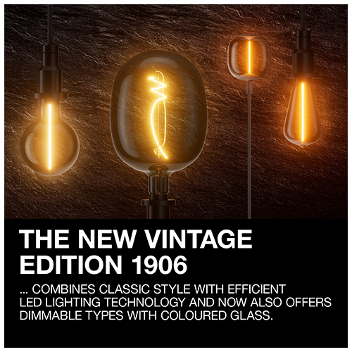 Vintage style LED bulb E27, C125, 4W, 140lm, 1800K
