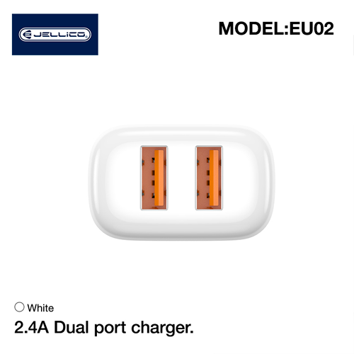 Адаптер для быстрой зарядки с 2 x USB и кабелем Lightning