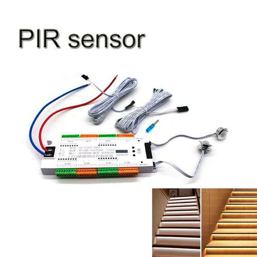 LED stair lighting controller, 32 channels, with 2 motion sensors