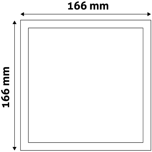 LED built-in panel 12W, 940lm, 3000K, IP20, 120°