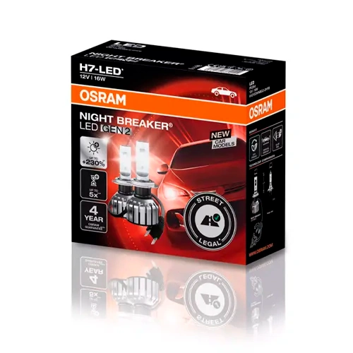 LED Spuldzes H7, NIGHT BREAKER LED GEN2 LED sērija