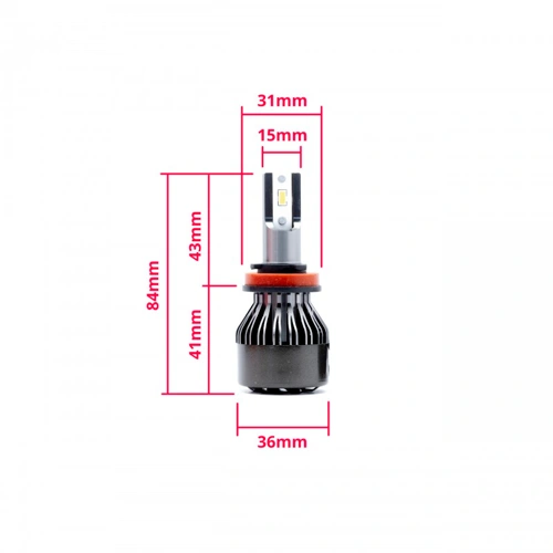 LED bulbs H11, 24W, 10 000Lm, 6000K, 9-16V, EPLH37