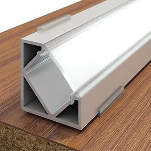 Corner anodized aluminum profile for LED strip HB-19X19CT