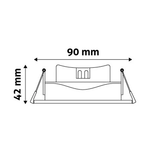 LED Recessed light 7W 4000K Downlight 38°