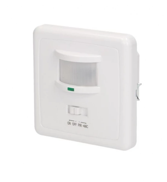 Motion and sound sensor 160°, 4-9m, 500W