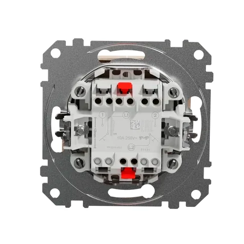 Built-in impulse two-key switch 1+1, mechanical SEDNA Design