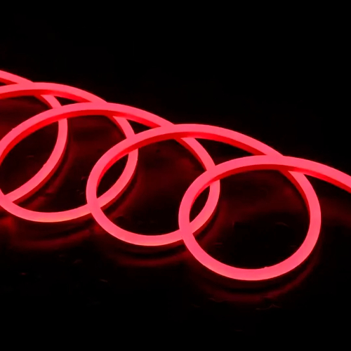 LED уличная неоновая лента 5м, красная, 12В