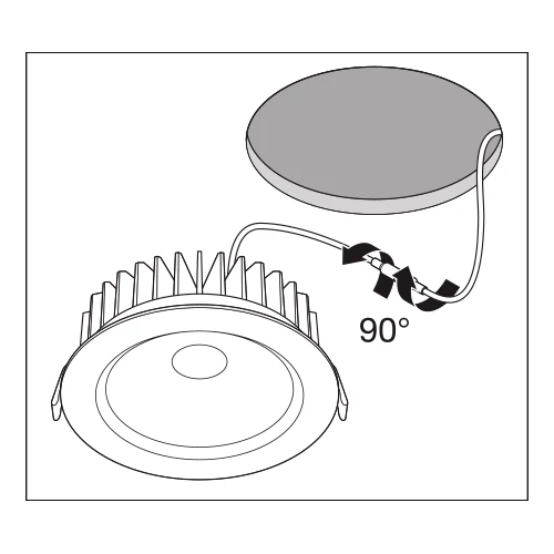 LED Fireproof recessed light 8W 4000K