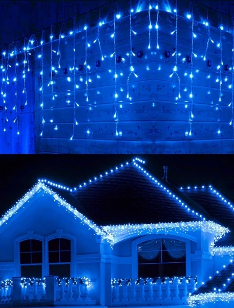 Christmas garland - icicles for facades and indoors