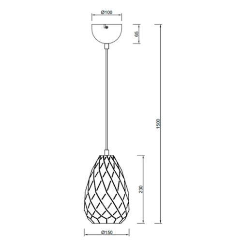 Hanging lamp ONYX