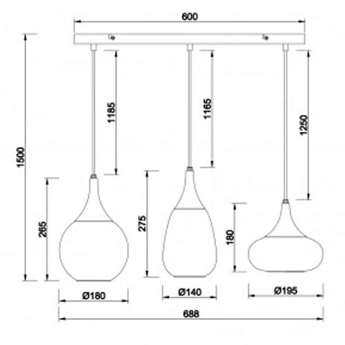 Piekaramā lampa LUMINA