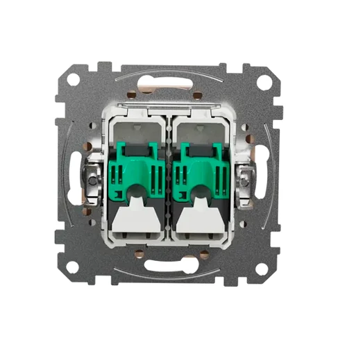 Datu ligzda 2xRJ45 za (meh.) CAT5E UTP bēša SEDNA Design