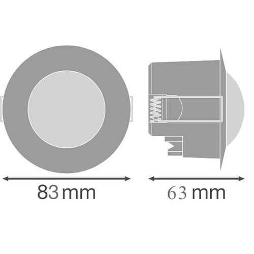Инфракрасный датчик движения и сумерек 360°, 6м