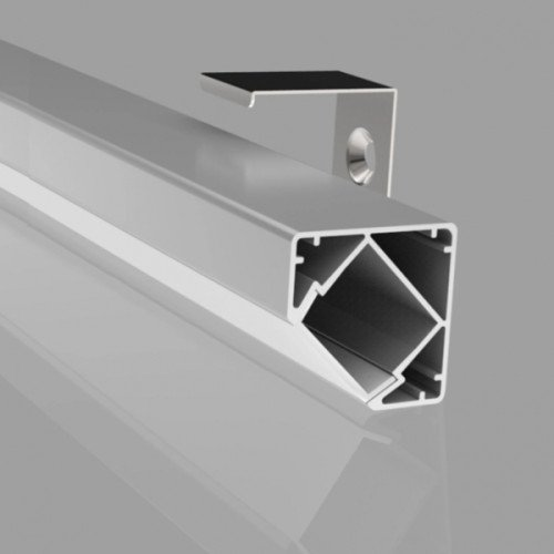 Угловой анодированный алюминиевый профиль для LED ленты HB-19X19