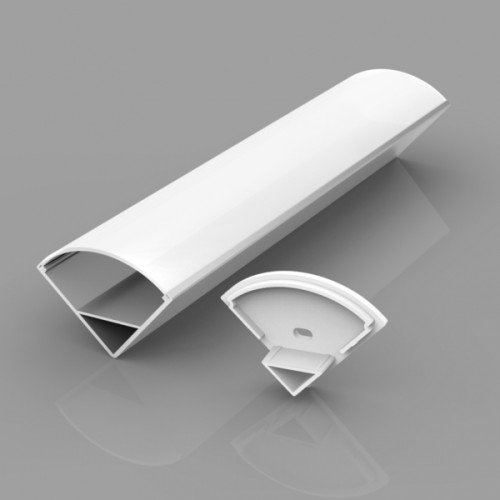 Corner anodized aluminum profile for LED strip HB-15.8X15.8CT