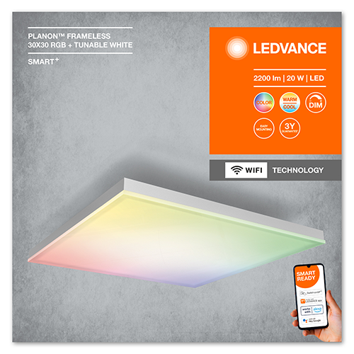 Smart lamp - panel SMART+ PLANON FRAMELESS RGBTW