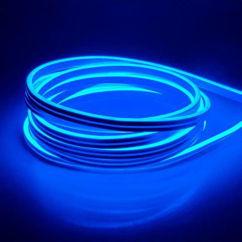 Outdoor LED neon strip 5m, cold blue, 12V