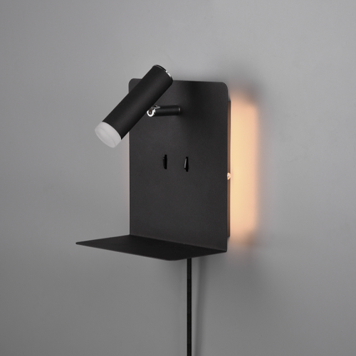 Wall lamp with USB phone charging option ELEMENT, 3W, 240lm, 3000K