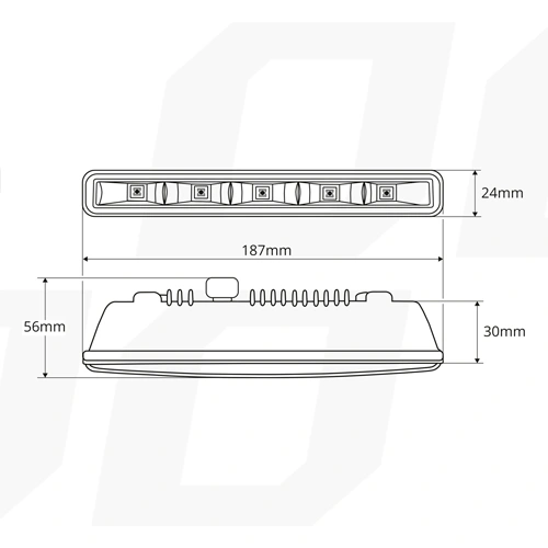 LED Daytime running lights DRL 501HP, 10.64W, 5600K, 12/24V