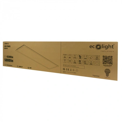 LED panel 50W, 4000K, 5000lm, 1195x295x30, Backlit