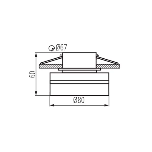 Built-in light GOVIK-ST DSO-B/G, excl. MR16 or GU10, max 10W, IP20