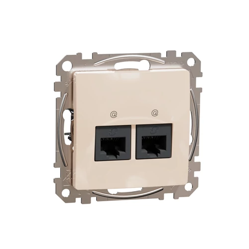 Built-in data 2xRJ45 socket CAT6 UTP, mechanical SEDNA Design