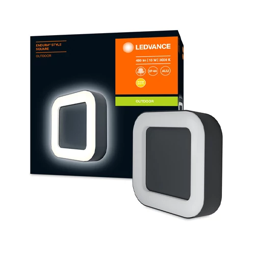 Facade luminaire 13.5W, 3000K, IP44 ENDURA STYLE Square SQ