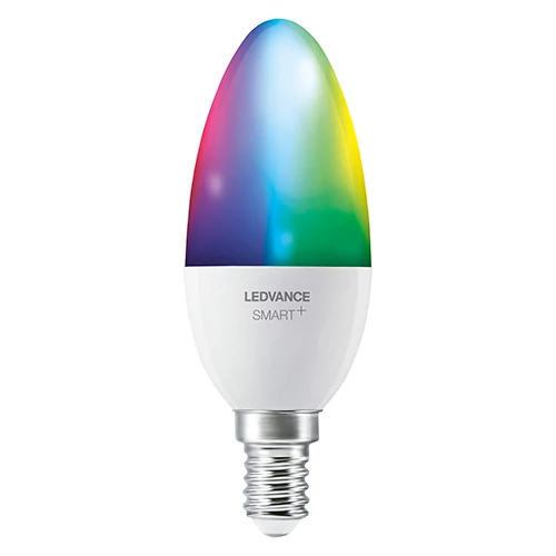 LED умная лампочка E14, C37, 4.9W, 470Lm, RGBW