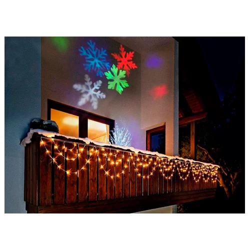 Waterproof laser projector for garden and home - snowflake projection