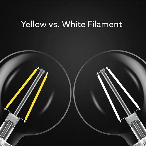 LED лампа E27, A60, 8.5W, 1055lm, 2700K, white filament