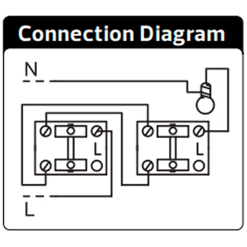 Two-way 1-gang switch with protective cover ATOM, 1 pole