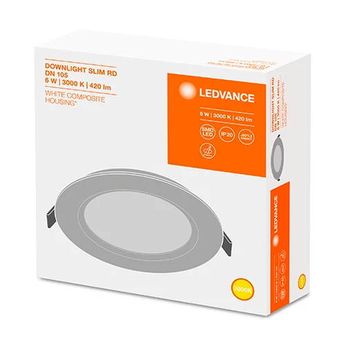 LED iebūvējams panelis 6W 3000K DOWNLIGHT SLIM