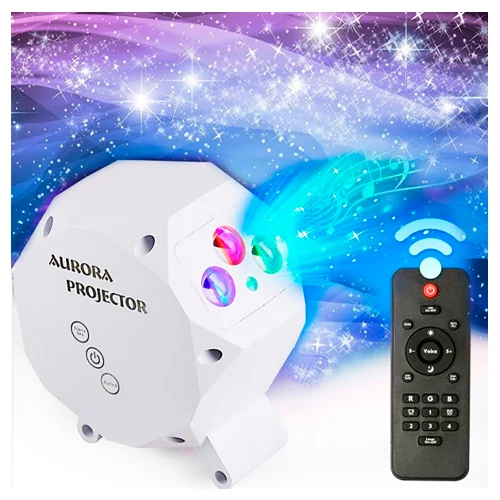 Projector with remote control for garden and house - starry sky, galaxy, space projection