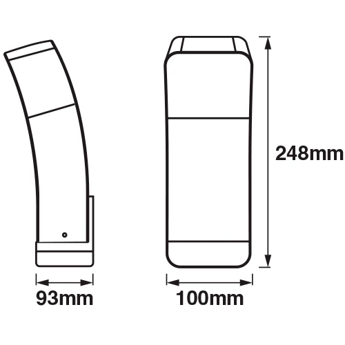 Smart facade lamp SMART+ CURVE