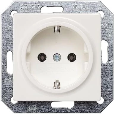 Socket outlet, titanium-white, Delta I-System