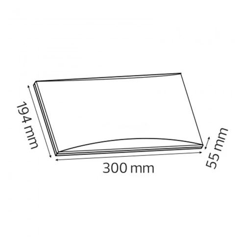 Fasādes gaismeklis 10W, 4000K, IP65 ARENA